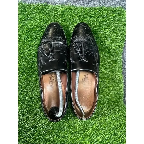 Allen Edmonds Arlington Tassel Loafers Black Leather 10.5 D Made in USA Dress Sh